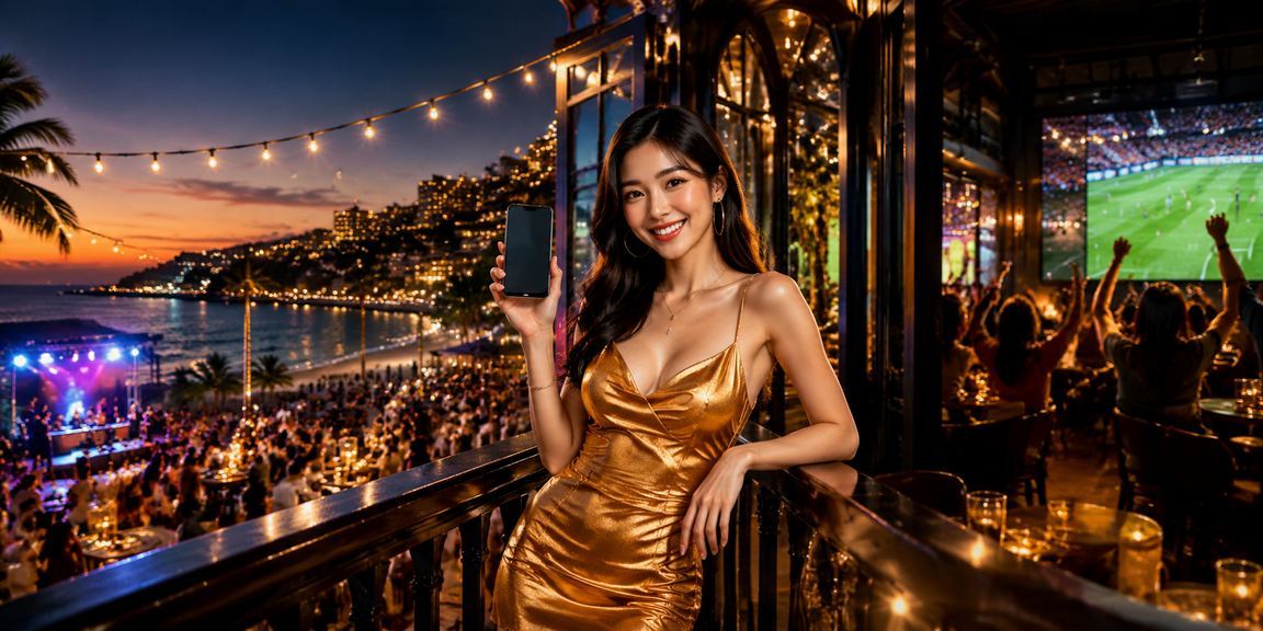 Du khách Phú Quốc dùng điện thoại chơi casino trực tuyến bên ly cà phê Việt Nam